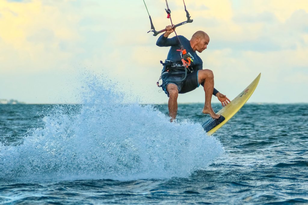 Man Wakeboarding