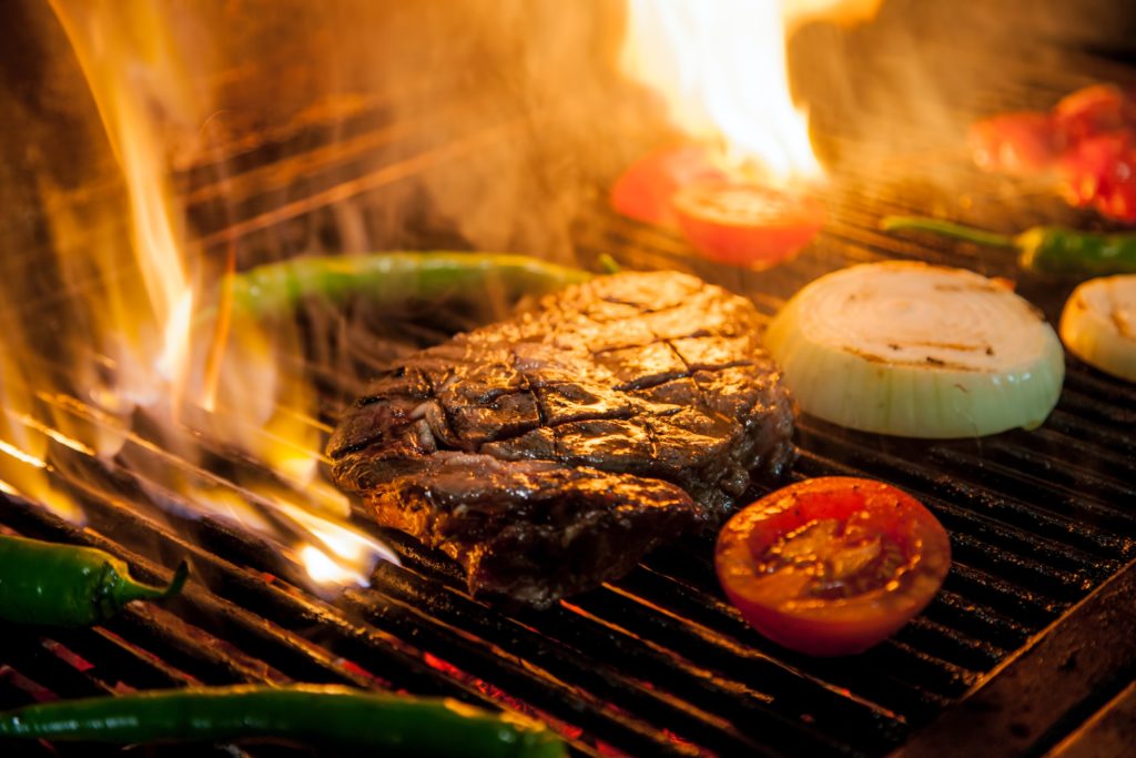 Steak on Grill