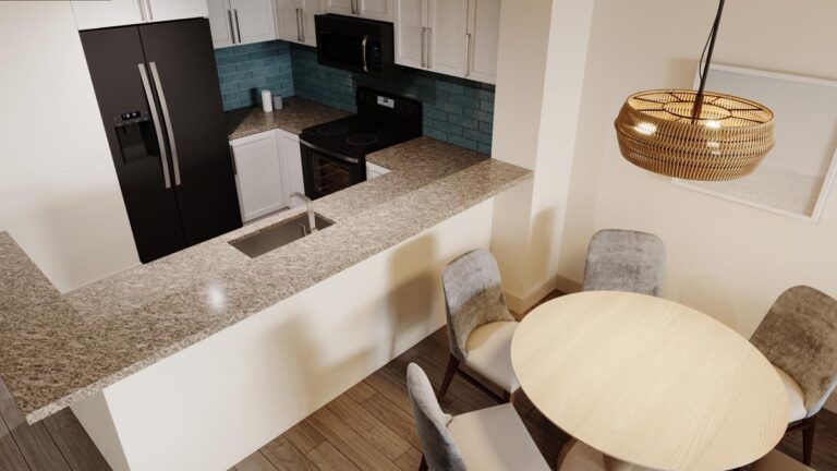 Angle Oceanfront Three Bedroom - Kitchen & Dining Room