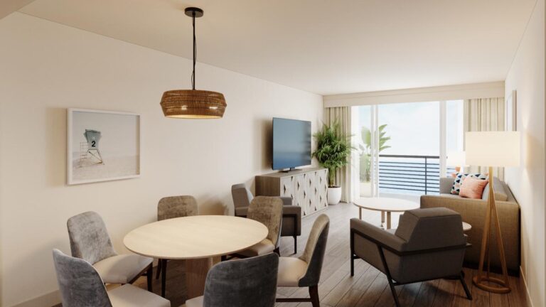 Angle Oceanfront Three Bedroom - Living Area