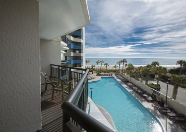 Ocean Reef South Tower Three Bedroom Angle Oceanfront Condo Balcony